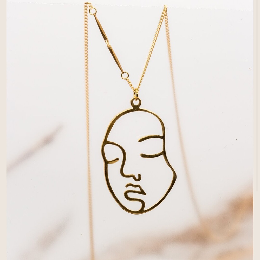 Face contour necklace